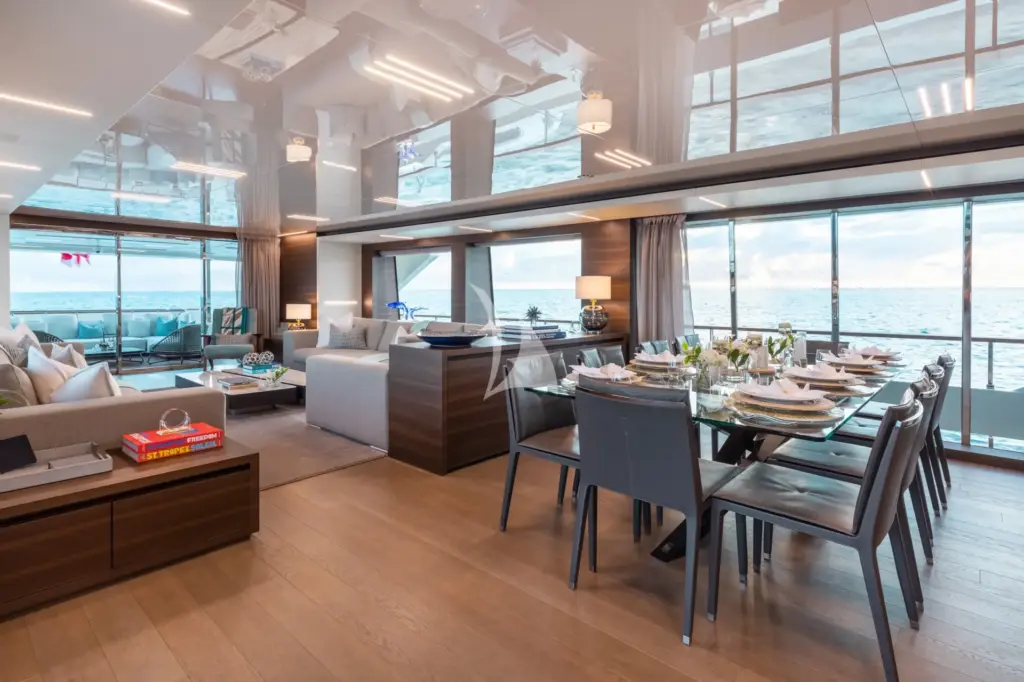 EROS - Main Salon Looking Aft