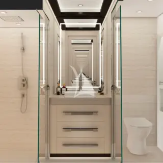 UNDER THE RADAR - Master cabin bathroom - Rendering