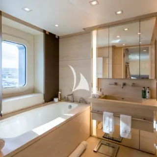 Guest cabin bathroom