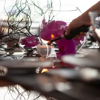 Dining table details