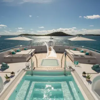 Sun deck pool