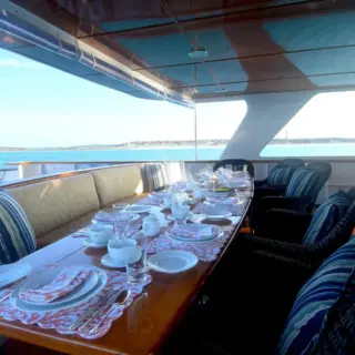 Aft Deck Alfresco dining