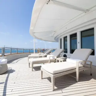 Owner's forward lounging area