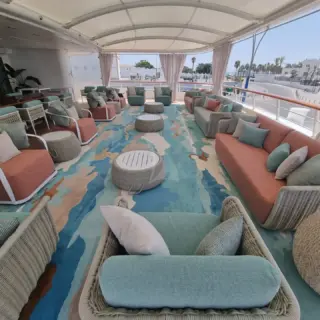 Boat Deck aft terrace, after refit