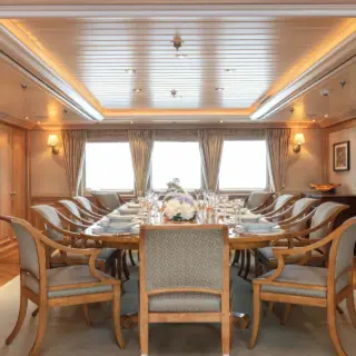 Main dining room for 14 guests, before refit
