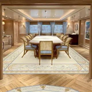 Main dining room for 14 guests, after refit