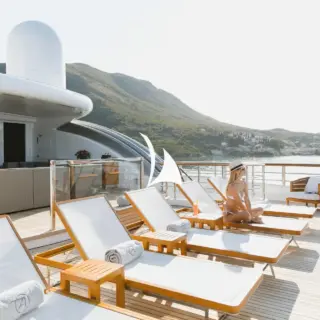 Sun deck loungers