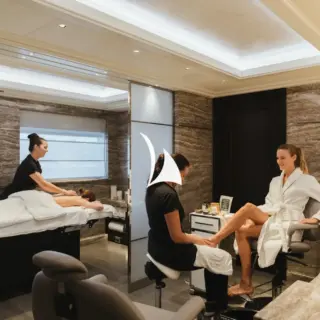 Spa area and massage room