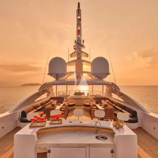 Cocktails at sunset