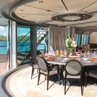 Bridge deck dining