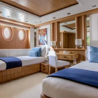 Twin guest cabin