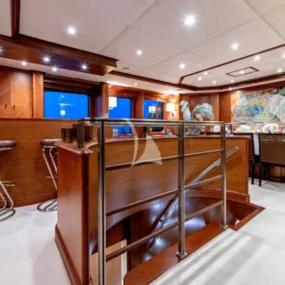 Staircase and bar