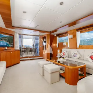 Salon view aft