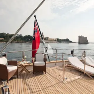 Aft deck loungers