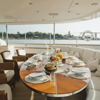 Cockpit dining area