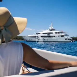Pick up from shore with 13m chase boat