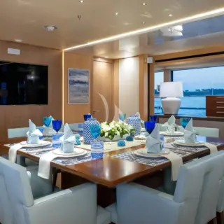 Main deck dining table