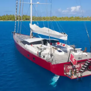 NOMAD IV - At anchor in French Polynesia 2021
