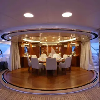 View to skylounge from deck