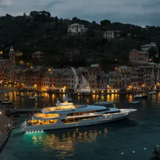 Portofino at night