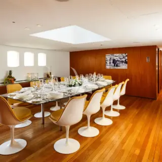 Formal dining with skylight
