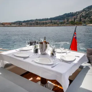 Kokab Aft dining area