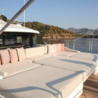 Bridge deck lounging area