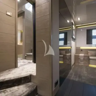 access/ corridor to cabin