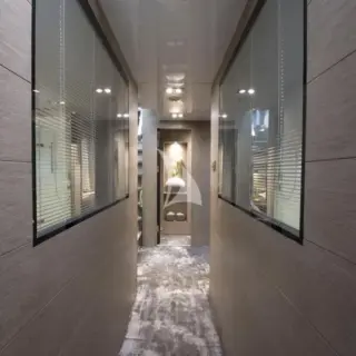 access/ corridor to cabin