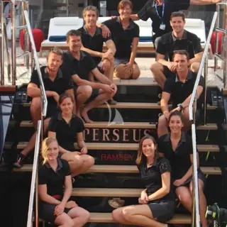 Aft Transom with Perseus^3 Crew May 2015