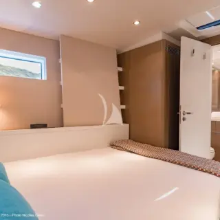 Portside cabin in double-bedded-version