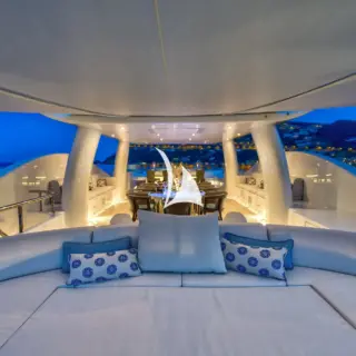 Sun deck lounge area