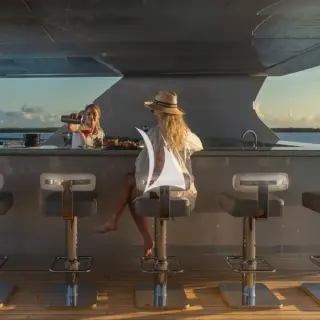 Sun deck bar