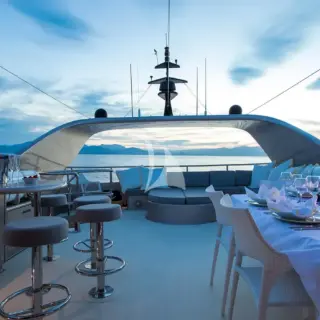 Sun deck sunset view