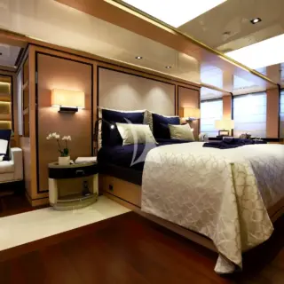 Owner's suite on wheel house deck