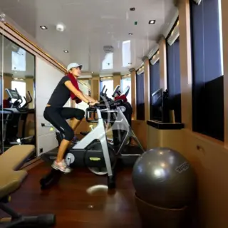Gym on main deck