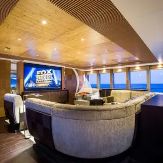80'' TV and surround sound system