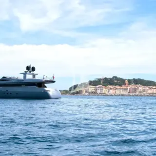at anchor of Saint-Tropez