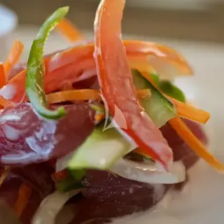 Fine Cuisine prepared by the on board chef