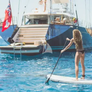 Paddle boarding