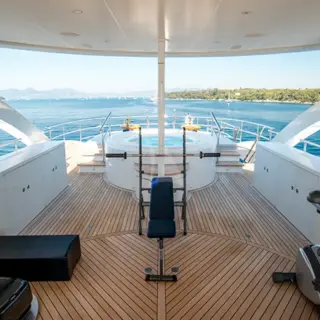 Gym on the top deck