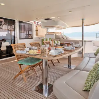 Aft seating area