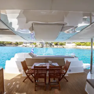 Highjinks - Aft deck Dining Area