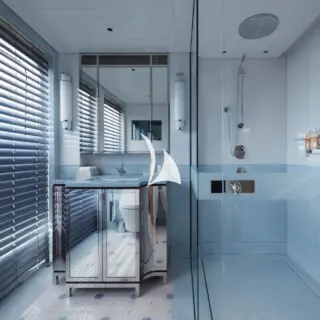 Master cabin his en suite