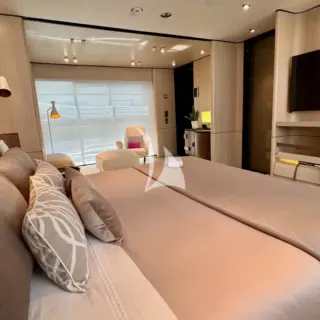 Master cabin large TV screen