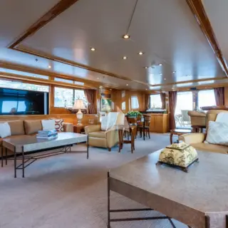 Upper deck lounge with 56" Smart TV