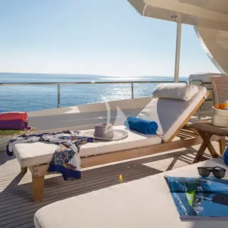 Sunbeds upper deck 2
