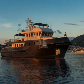 at anchor in Ponza