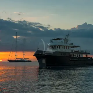 Indian at dawn in Ponza