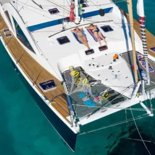 CURANTA CRIDHE - at anchor with watertoys